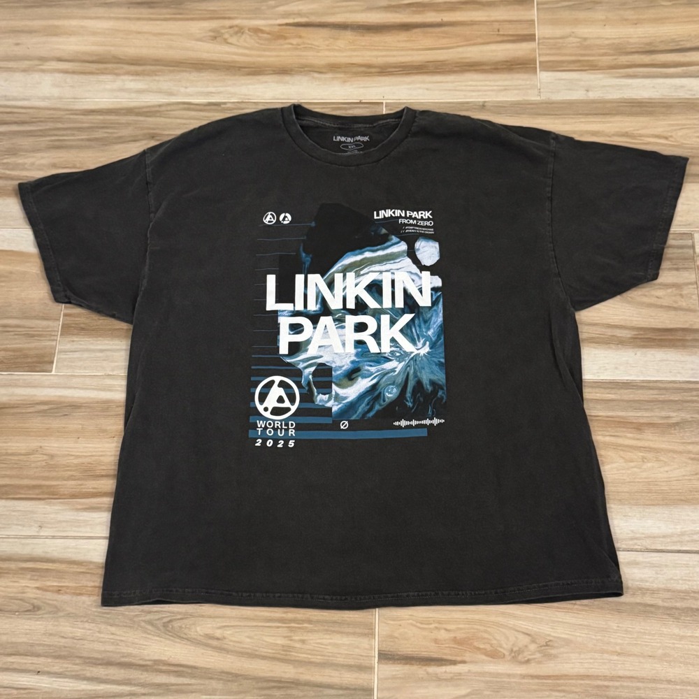 Linkin Park From Zero World Tour 2025 T-Shirt XXL Black Graphic Concert Tee
